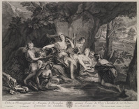 KG 11218
<br/>
Diana aan het baden, omgeven door nimfen
<br/>
<em>Duchange, Gaspard (1662-1757)</em>